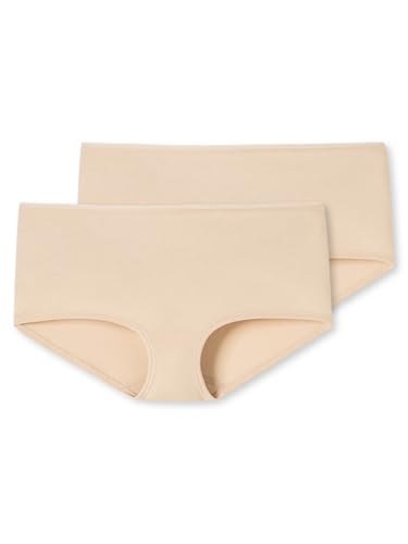 Schiesser Damen 2 Pack Panty Shorts Bio Baumwolle - 95/5 Organic Unterwäsche, Schwarz_174386, EU im Sale